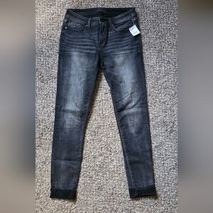 Buckle Dark Gray Skinny Jeans